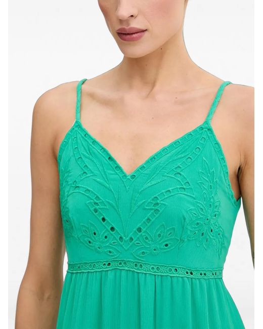 Morgan Green Braided-Tie Maxi Dress