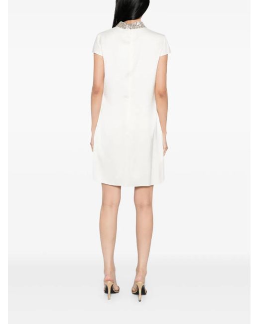 Tom Ford White Short-Sleeves Mini Dress