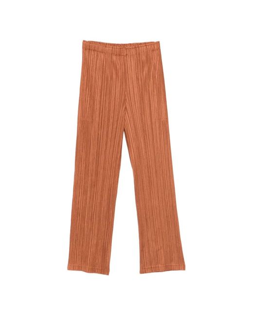 Pleats Please Issey Miyake White Pleats Please Trousers