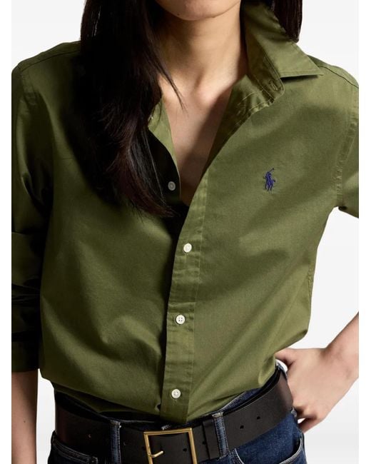 Polo Ralph Lauren Green Pony-Embroidered Shirt