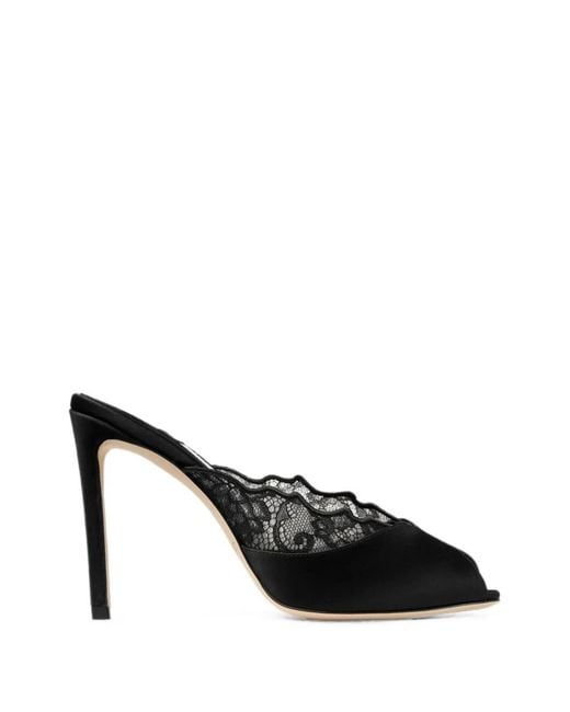 Jimmy Choo Black Brigitte Mules 100