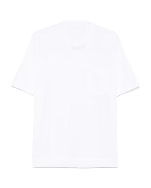 Daniele Fiesoli White Cotton T-Shirt for men