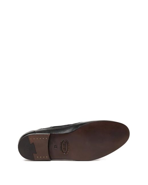 Scarosso Black Ginevro Leather Lace-Up Boat Shoes for men