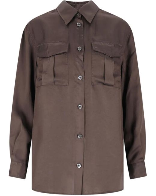 Camicia A Maniche Lunghe di Aspesi in Brown
