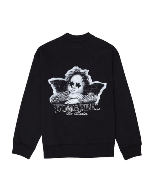 Sudadera Lil Reb con querubines estampados DOMREBEL de hombre de color Black