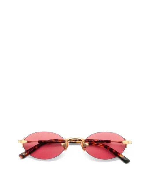 Gast Red Quantum Rimless Sunglasses