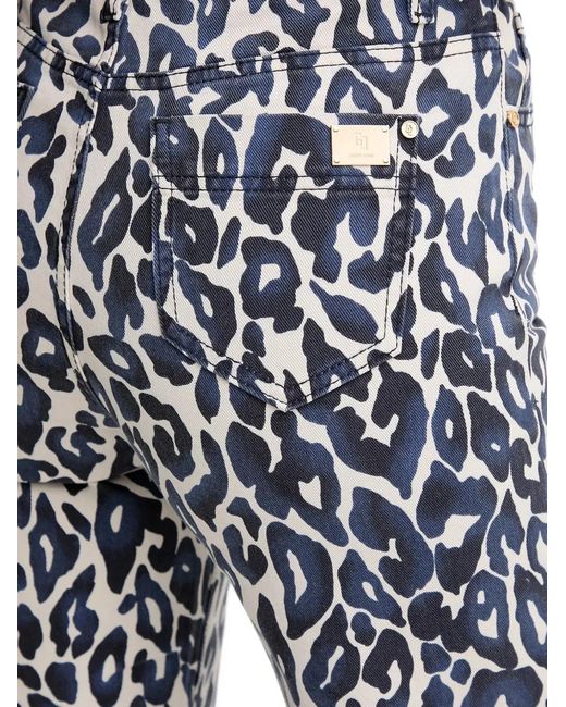 GAUDI Blue Animal-Print Jeans