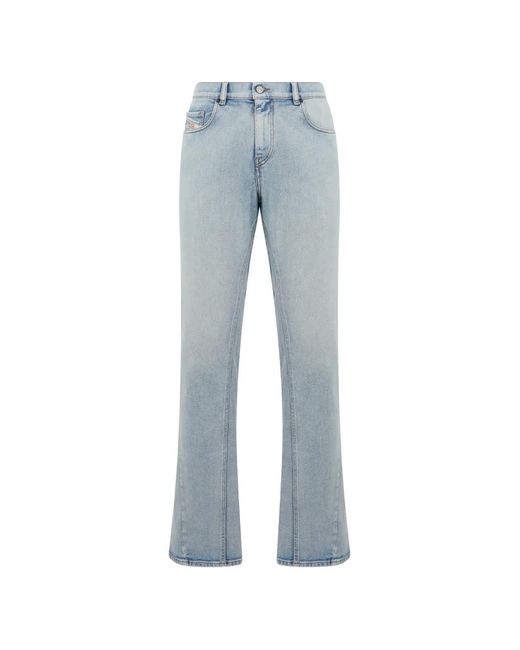 DIESEL Blue Five-Pocket Jeans for men