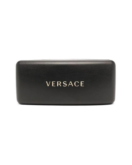 Versace Blue Medusa-Head Square-Frame Sunglasses