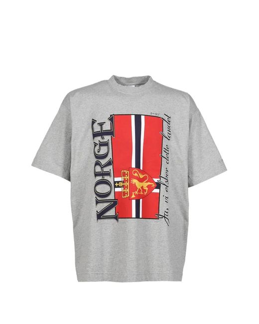 Vetements White Graphic-Print T-Shirt for men