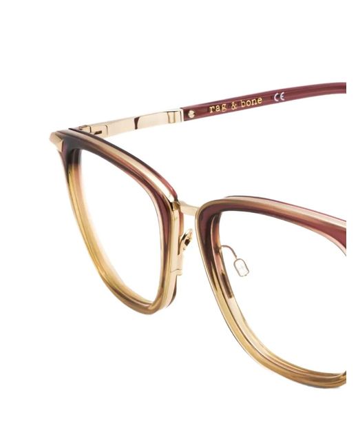 Rag & Bone White Square-Frame Glasses for men