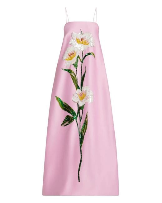 LEO LIN Pink Frances Maxi Dress