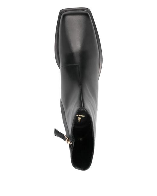 Patrizia Pepe Black Leather Ankle Boots