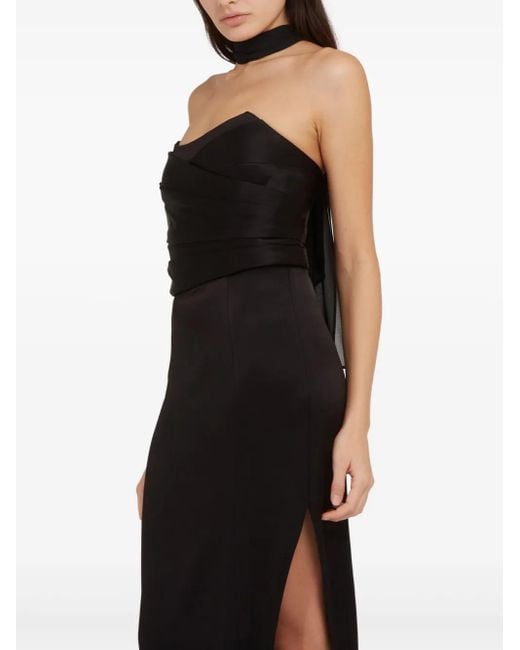 Alice + Olivia Black Corset-Style Dress