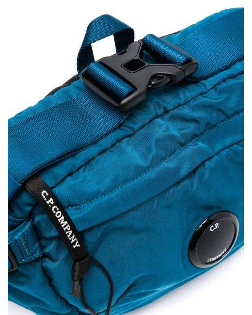 C P Company Blue Lens-detail Padded Shoulder Bag for men