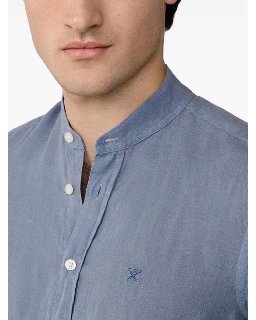 Camisa Porter Teñida Hackett de hombre de color Blue