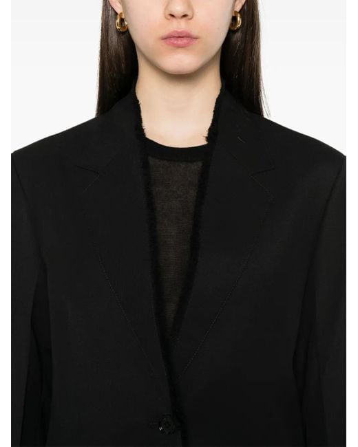 Totême  Black Wool Single-Breasted Jacket