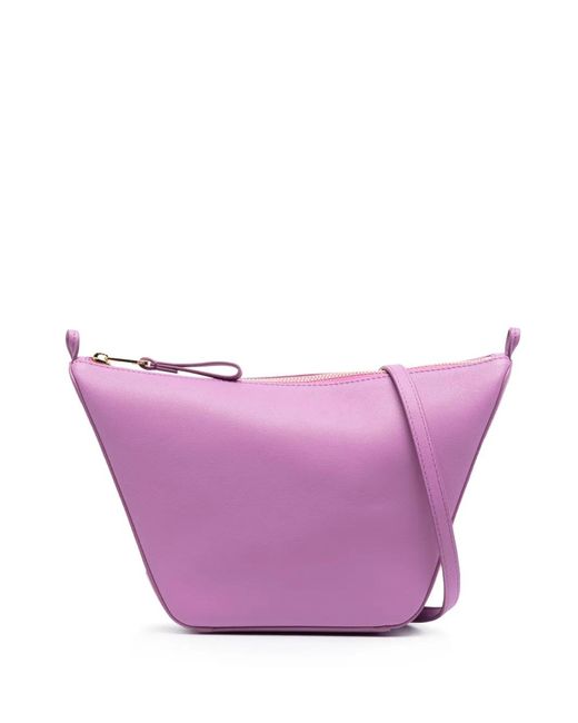 Loewe Purple Mini Hammock Leather Shoulder Bag