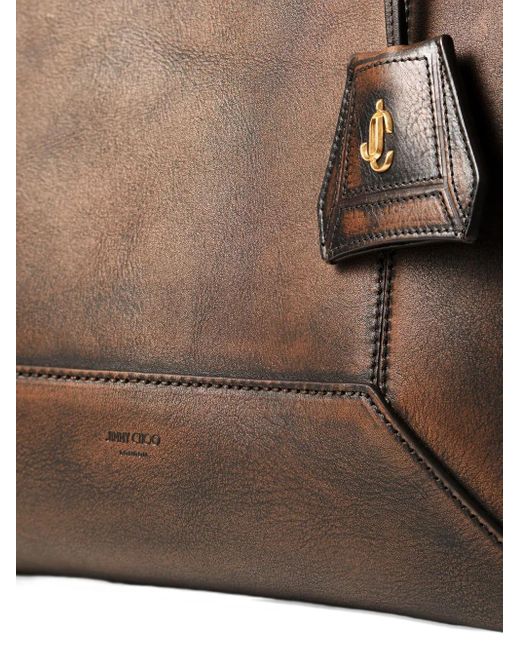 Jimmy Choo Brown Mittelgroße Diamond Schultertasche