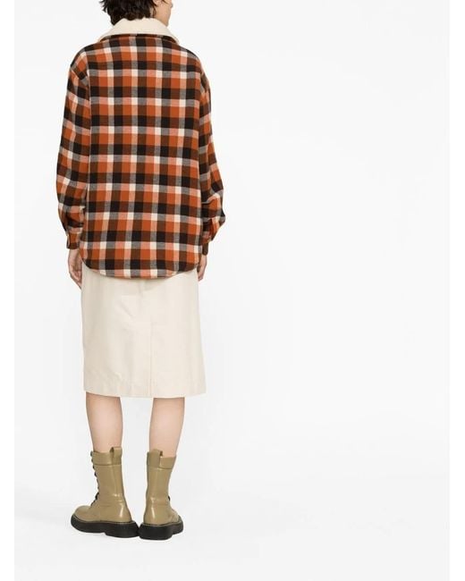 DSquared² Brown Check-Pattern Jacket