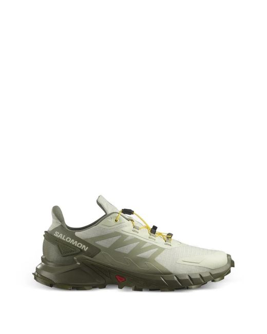 Salomon Green Supercross 4 Panelled Sneakers for men