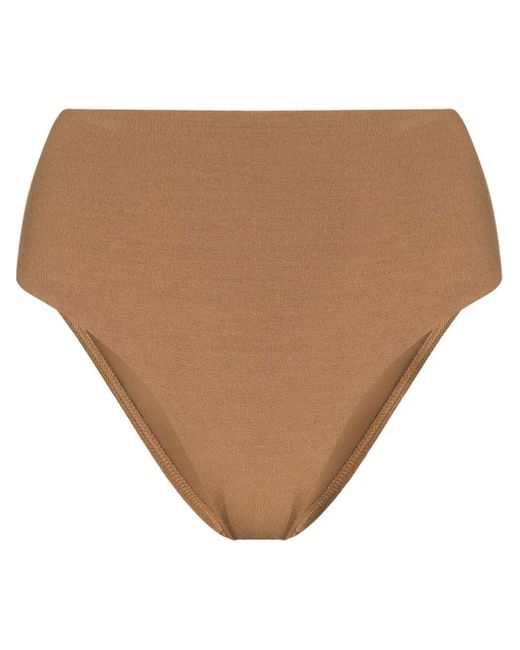 Slip Bikini A Vita Alta di Matteau in Natural