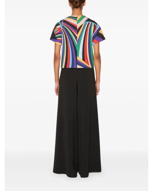 Top Con Stampa Iride di Emilio Pucci in Blue