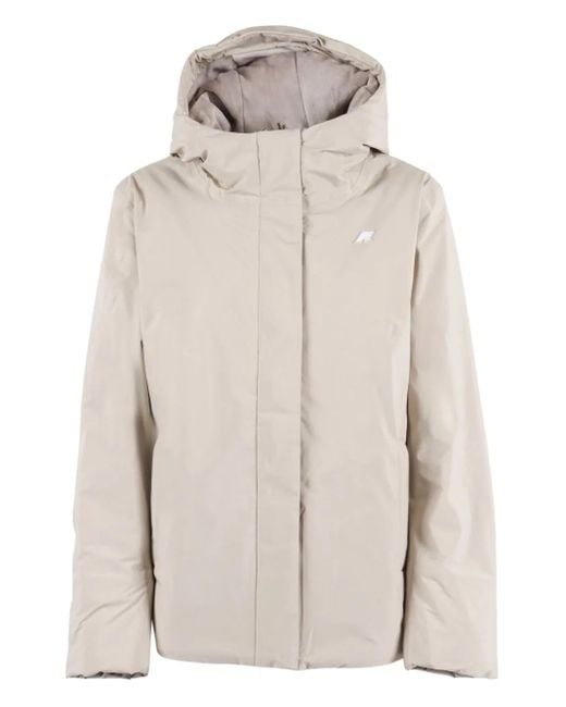 K-Way Natural Hooded Padded Jacket