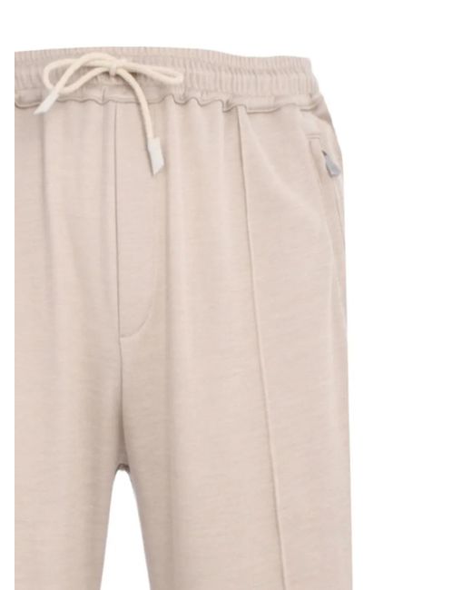 Eleventy Natural Drawstring Track Pants for men