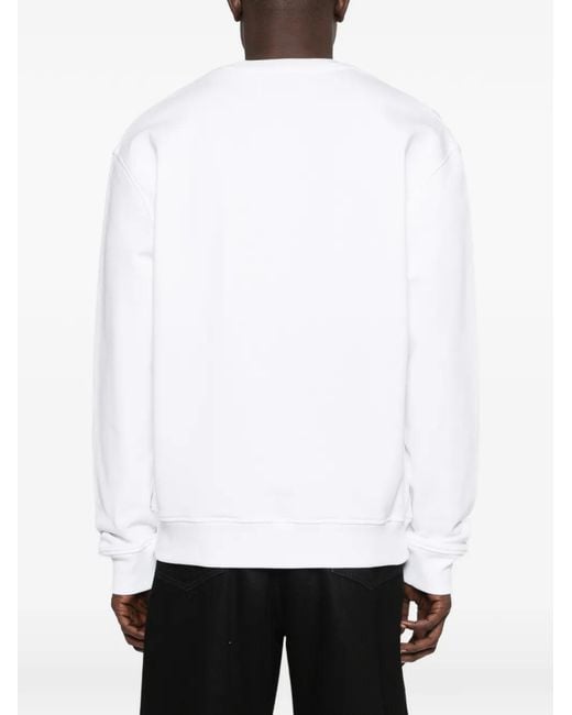 AMI Katoenen Sweater in het White voor heren