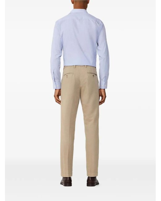 Hackett Natural Kensington Belt-Loop Trousers for men
