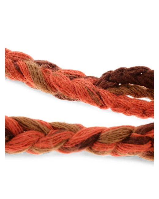 DSquared² Orange Braided-Design Scarf for men