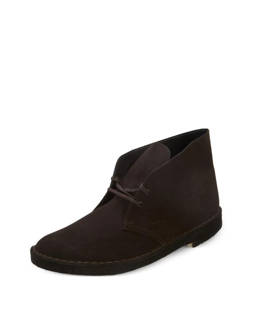Clarks Black Suede Desert Boots for men