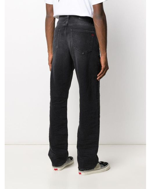 mens black loose fit jeans