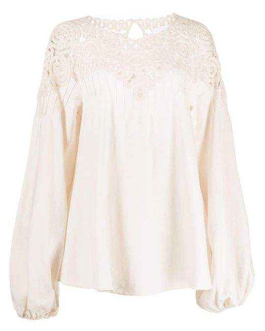 Jonathan Simkhai Cotton Maribel Cut-out Embroidered Blouse in White ...