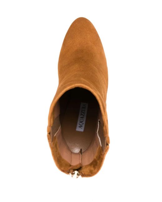 Aquazzura Brown Joplin 105 Bootie