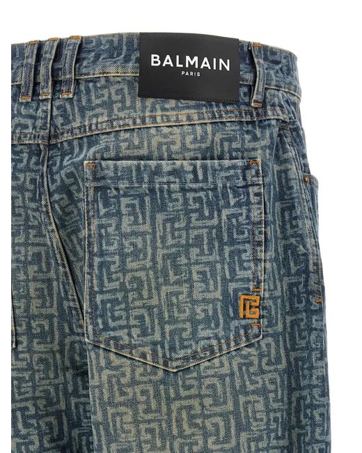 Balmain Jeans Met Vervaagd Effect in het Blue voor heren