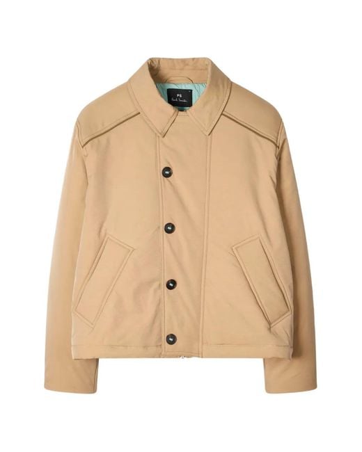 Paul Smith Natural Button Quilted Jacket