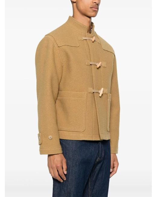 Fursac Natural Wool Duffle Jacket for men