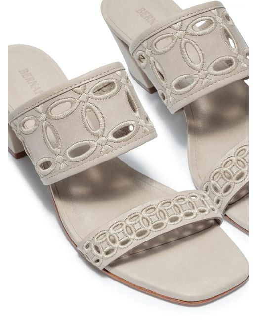 Bernardo White Gemma Cut-Out Sandals