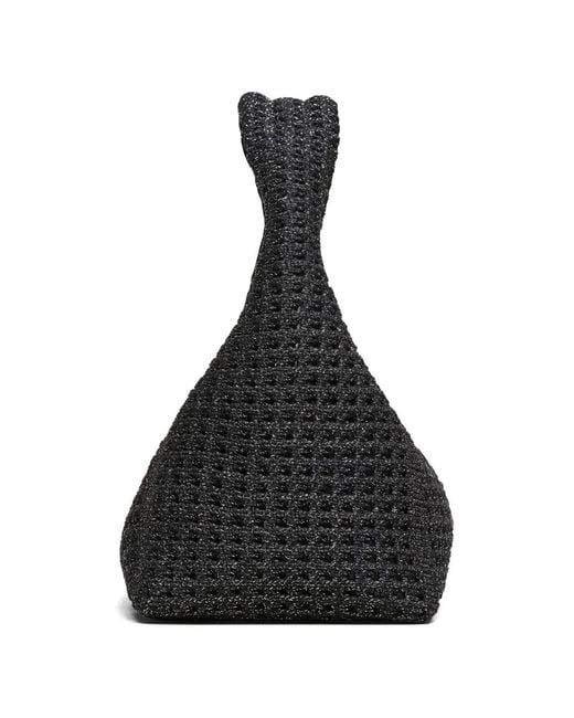 Marc Jacobs Black Mini The Crochet Sack Tote Bag