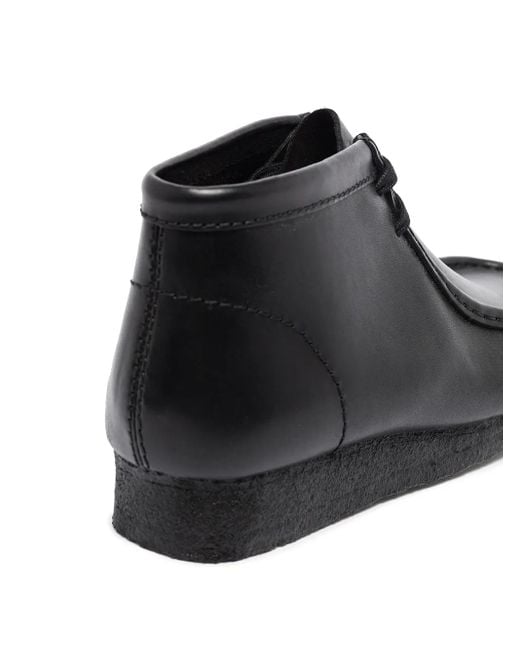 Clarks Black Wallabee Boot Leather for men