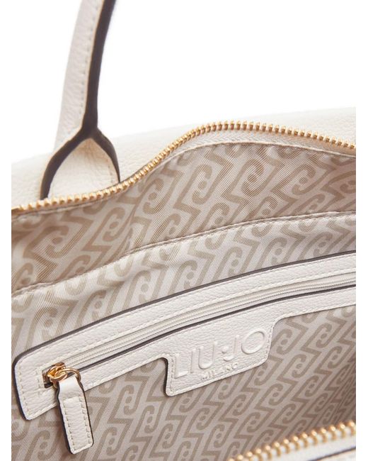 Liu Jo White Medium Handbag With Charm