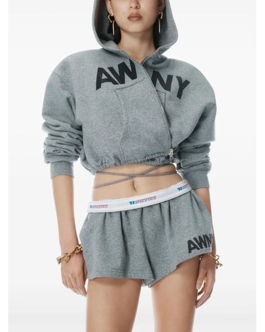 Alexander Wang グラフィック パーカー Gray