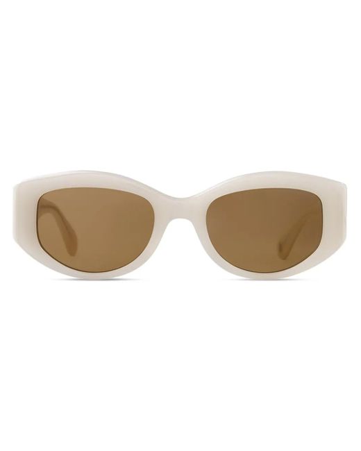 Garrett Leight Natural Retro Biggie Sunglasses