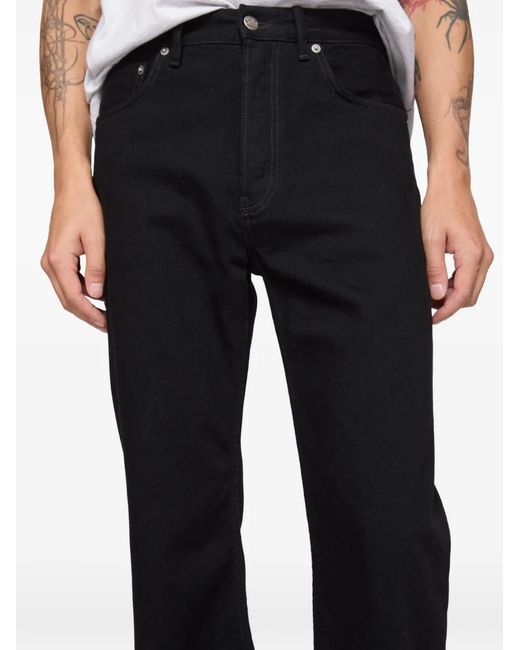 Acne Black Regular Fit Jeans for men