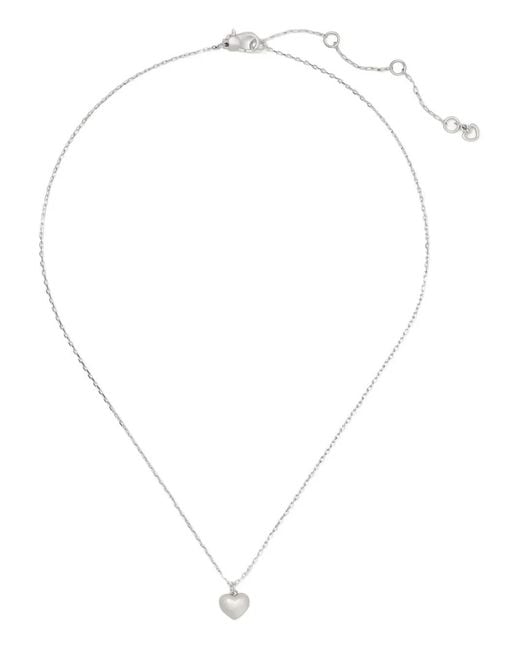 Kate Spade White Heart Pendant