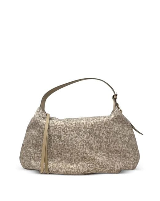 Borbonese Metallic Medium Prive Shoulder Bag