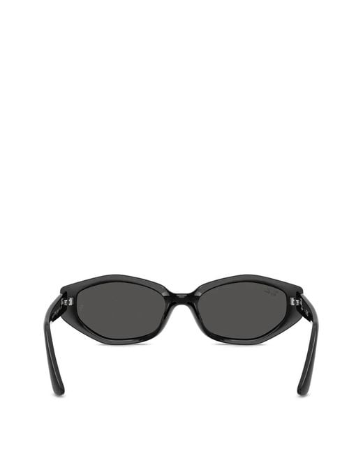 Ray-Ban Black Geometric-Frame Sunglasses