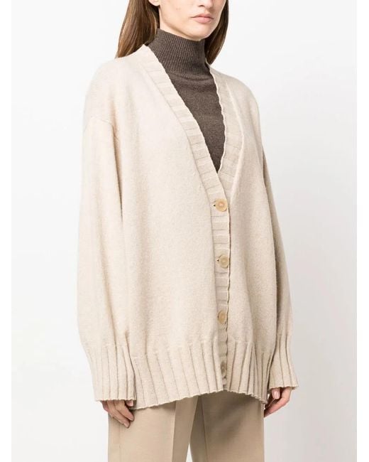 Malo Natural Button-Up Cardigan